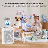 Air Purifiers for Home Large Room Up to 1800 Ft² with HEPA 14 Filter, Pet Air Purifier with Washable