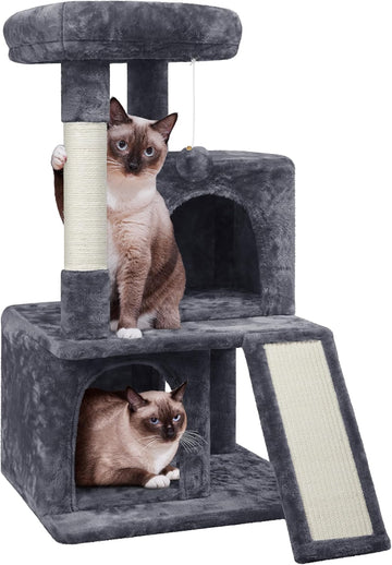 36in Cat Tree Tower with Large Perch for Senior Kittens