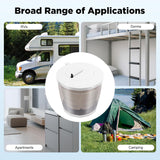 Hand Crank Washing Machine, 2 in 1 Non-Electric Washer Manual Traveling Outdoor Washing Machine Grey Mini Compact