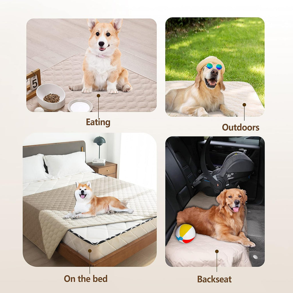 Waterproof Pet Blanket for Bed, Washable Couch Cover for Dog Cat