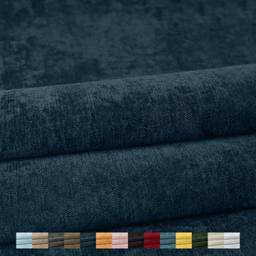 57" Wide Chenille Fabric by the Yard, Luxurious Velvet Texture Plush Material for Sofa Chair Reupholstery, Thick