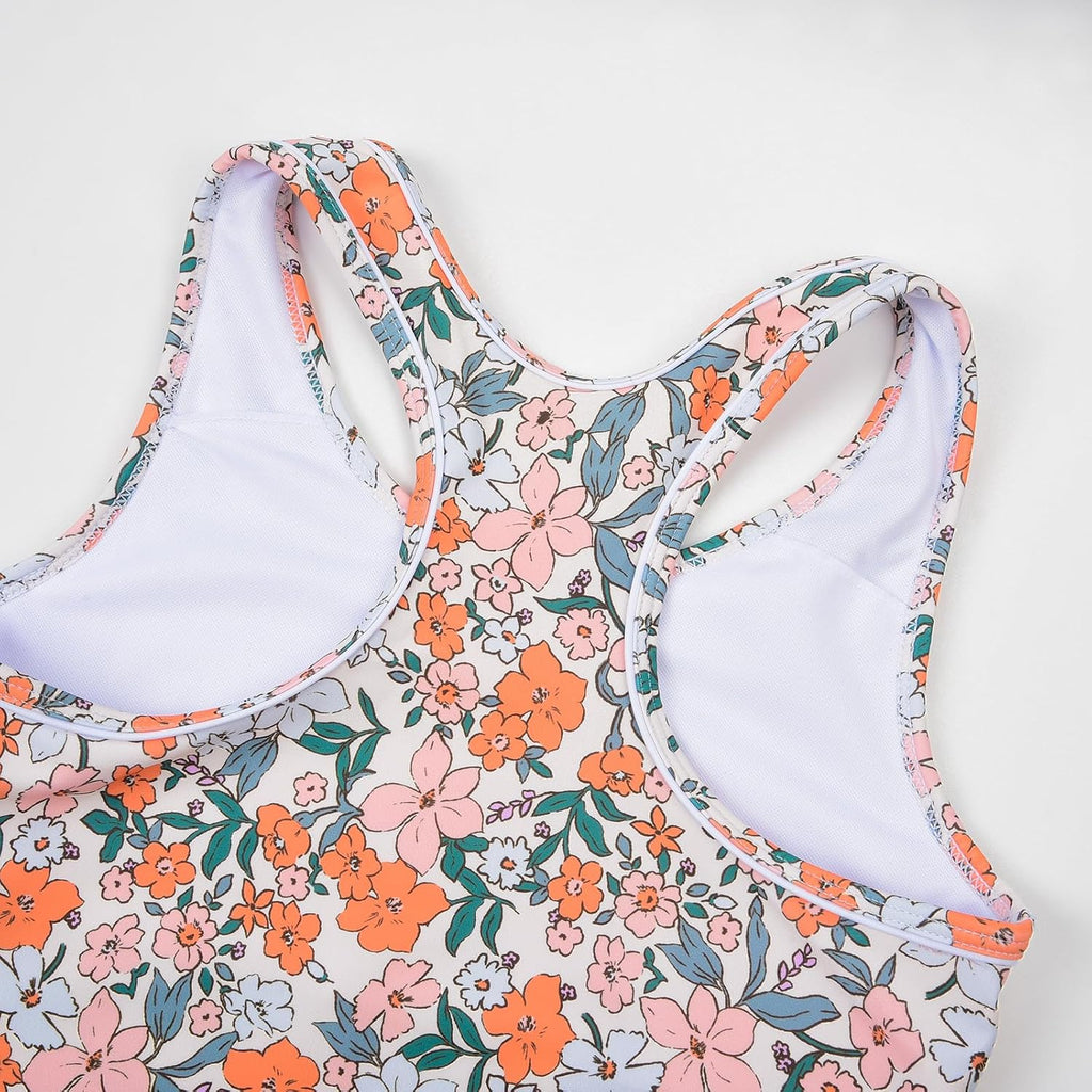 Little Girls' Summer Two Piece Boyshort Tankini Kids Swimsuit