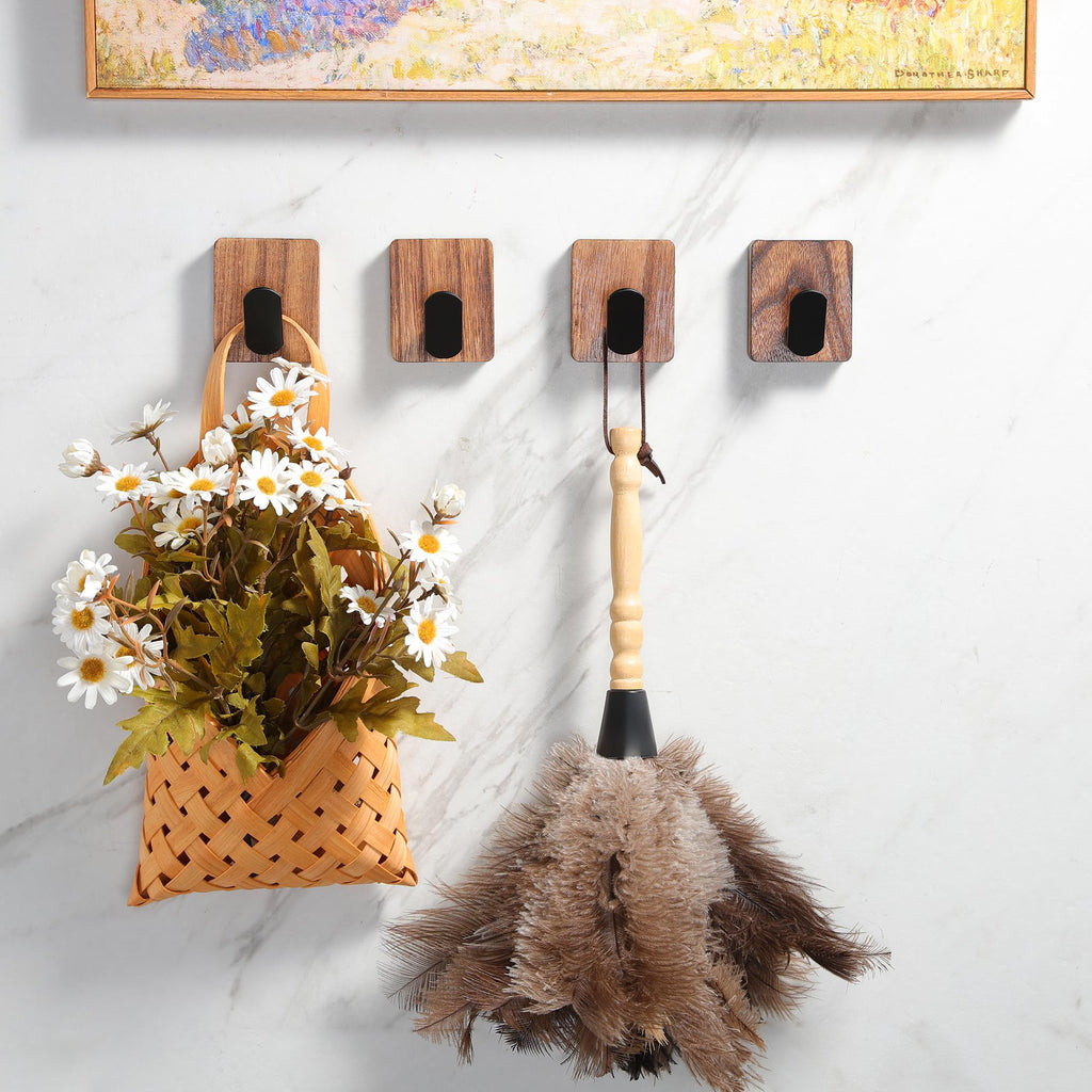 Towel Hooks s, Wood Decorative Adhesive Hanging Hook