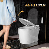 Smart Toilet,Auto Open & Close,Foot Sensor Operation,Auto Flush,Heated Seat,Tankless One Piece Elongated Toilet,T-0099
