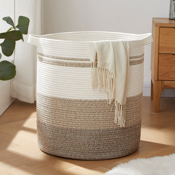 80L Laundry Basket Laundry Hamper Nursery Hamper Gradient Yellow