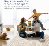 Abani Area Rug for Living Room -Nuevo 5' x 8' Beige Arch Pattern Area Rug, Soft and Durable Living Room Rug