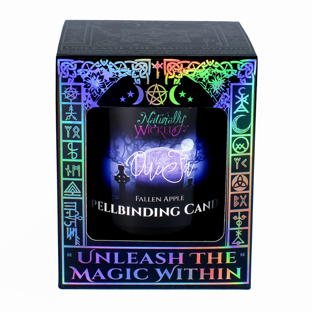 Spellbinding Ouija Candle with Crystal Planchette, Ouija Board & Gift Box