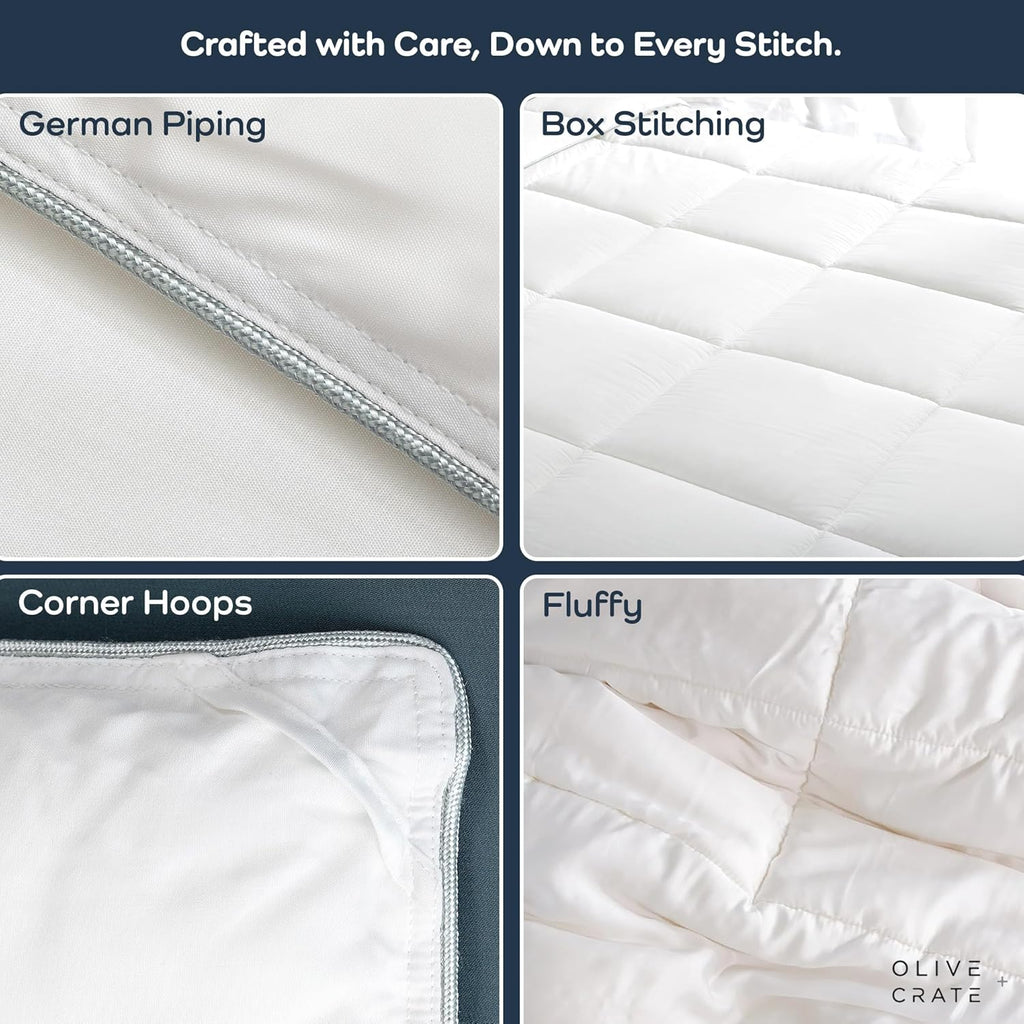 Cooling Down Alternative Comforter - Hypoallergenic Queen Duvet Insert Lightweight