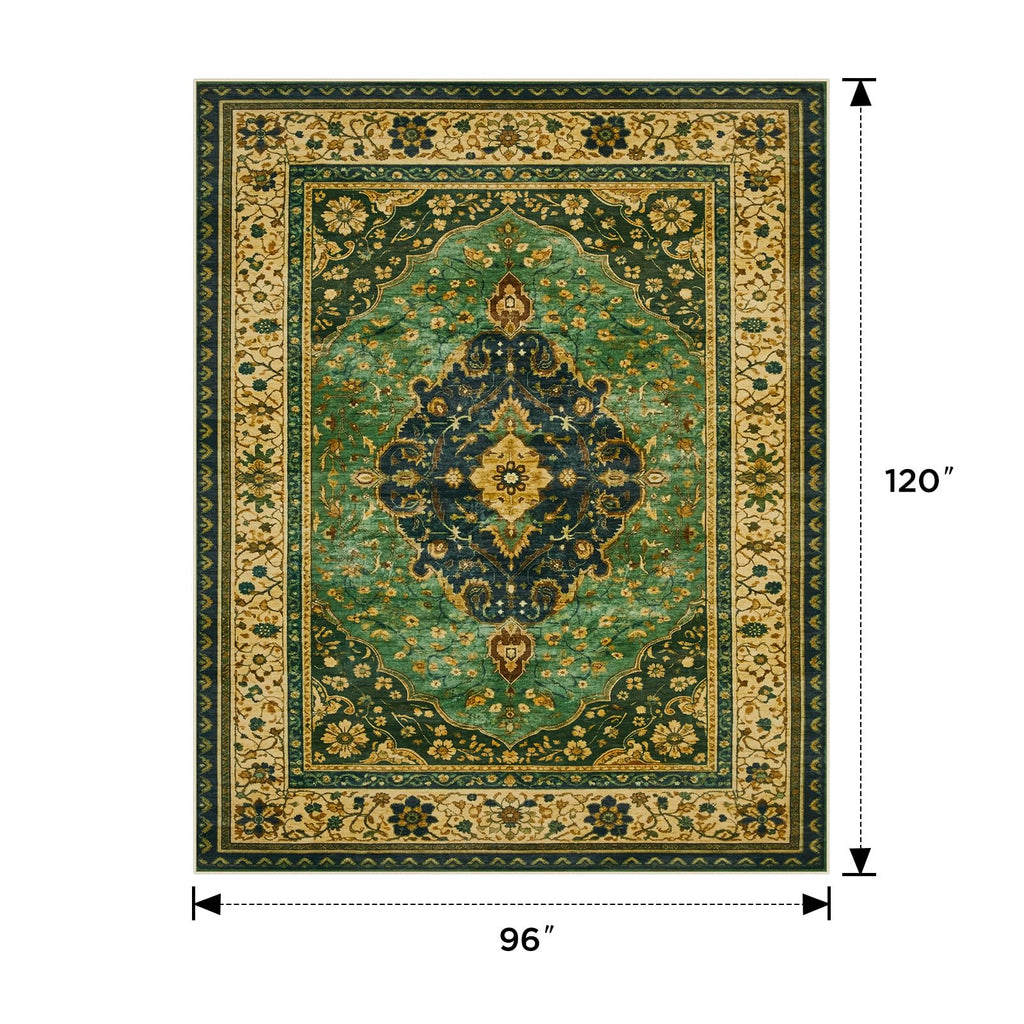 Dark Green Area Rug Oriental Rug