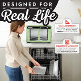 French Door Air Fryer Oven - 37 Qt Large Capacity Convection Toaster Oven, FryForce 360°, Digital Display, 12 Cooking