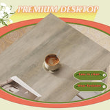 Farmhouse Coffee Table, 40.1" Rustic Center Table with X-Frame Support & Storage Shelf