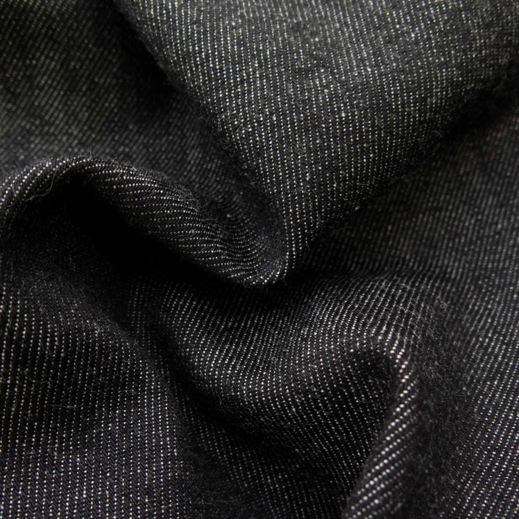 1 Yard of Black Gray Denim Fabric Cotton 60" Width Soft Medium Weight