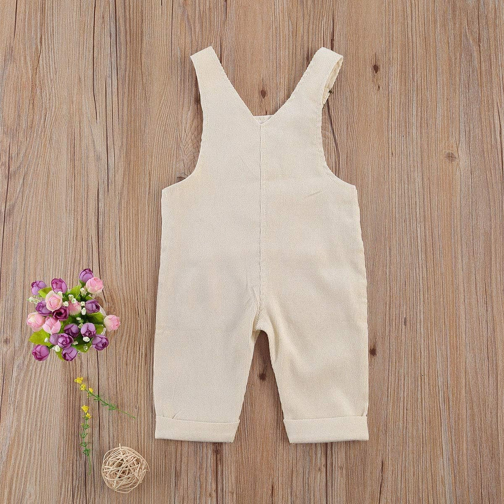 Toddler Kids Baby Boy Girl Bib Overalls Suspender Pants Solid Straps Trousers Halter Romper Jumpsuit Bottom Outfit