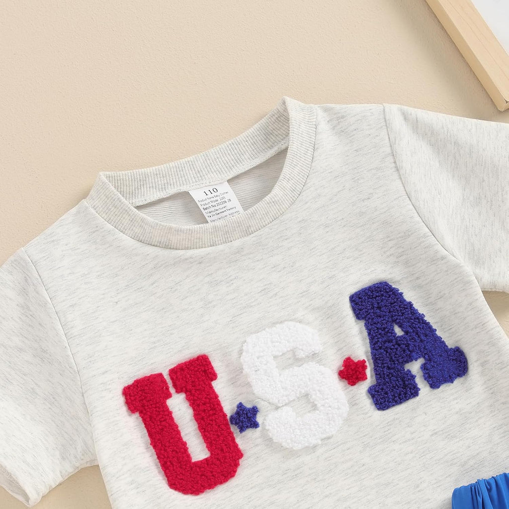 4th Fourth of July Toddler Baby Girl Outfits Ameircan Flag TShirt Tulle Skirts Dress 12 18 Month Girls