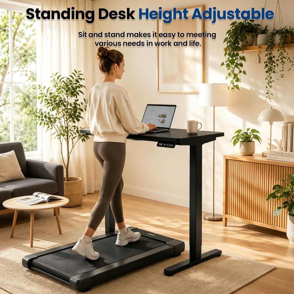 35" x 20" Electric Standing Desk, Compact Height Adjustable Desk for Small Spaces, Small Ergonomic Sit Stand