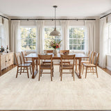 Area Rugs 9x12 Living Room: Vintage Boho Neutral Washable Rug Indoor Soft Large Area Rug Carpet