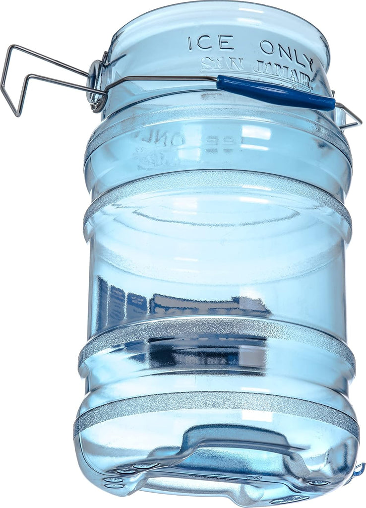 Ice Bucket, Saf-T-Ice, 6 Gallon, Tri-Grip Handle and Hook, Blue