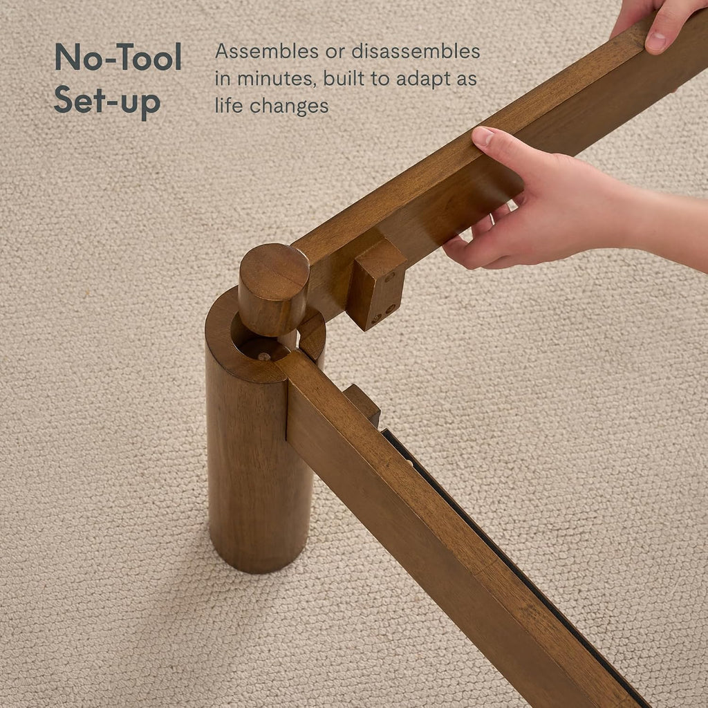 Japanese Joinery Bed Frame, No-Tool Assembly