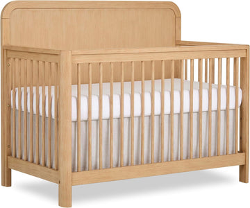 Cove 5-in-1 Convertible Wooden Baby Crib, Converts to Toddler Bed, Daybed & Full-Size Bed, 3