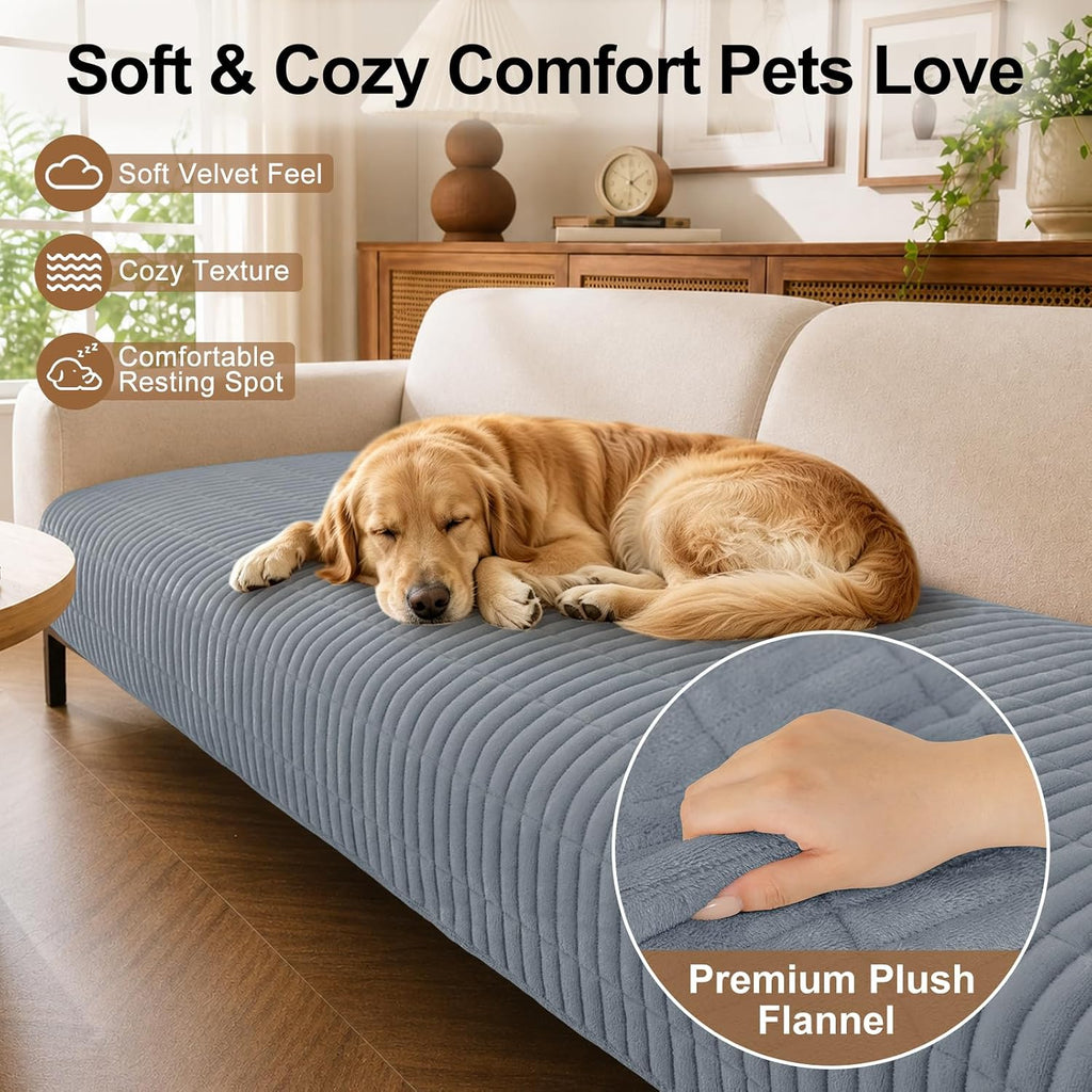 Couch Covers for Dogs, Non Slip Plush Washable Sofa Cover for Pets