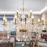 K9 Crystal Candle Chandeliers Lighting 12 Lights Pendant Ceiling Fixture Lamp for Dining Living Room Bedroom Hallway Entry Elegant Decoration (12 Bulbs) A110-B091C53PVP