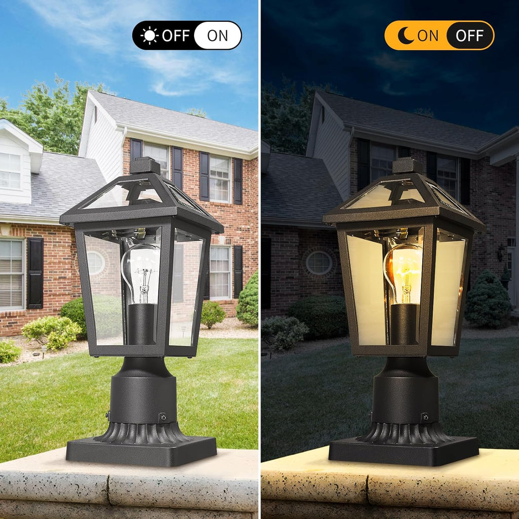 Outdoor Post Lights Fixtures, Lamp Post Light Fixture Black Finish