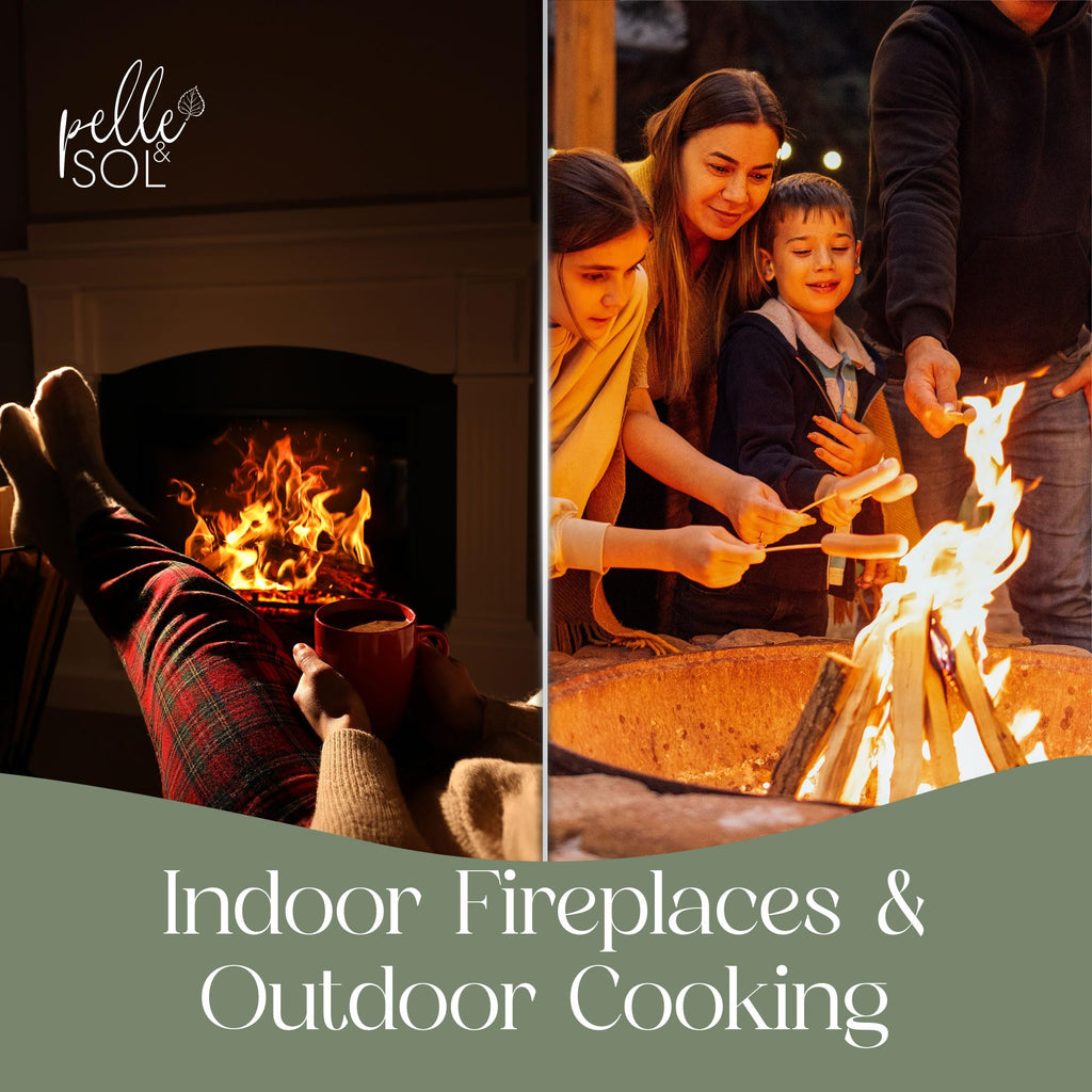 Log 2.4KG Kindling Wood - 1 Pack Kindling Wood Burner, Grate, Fire Pit or BBQ, Kindling Fire Woods for Log Burners