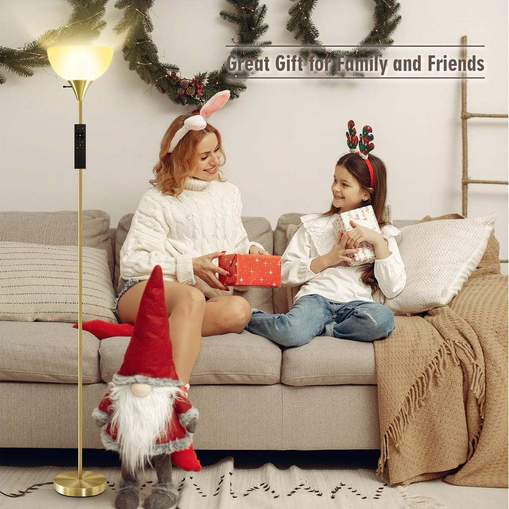 Floor Lamps, 71'' Torchiere Floor Lamps with Remote, Colors Temperature & Brightness Adjustable