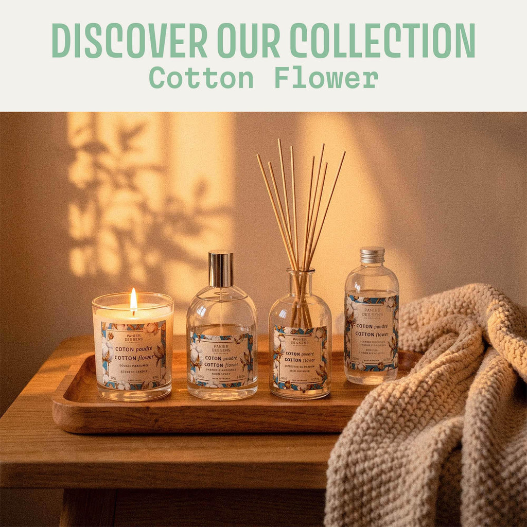 Cotton Flower Scented Candle Gift for Women, 9.7 oz