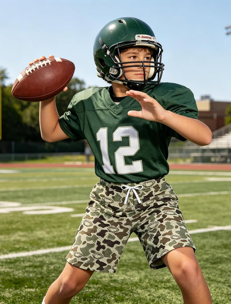 Boys Mesh Athletic Shorts Way Stretch Sportwear with Pockets