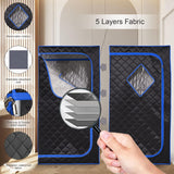 ZONEMEL Personal Portable Steam Sauna, Full Size Sauna Tent, 1500 Watt 4 Liter Steamer with Remote Control, Timer