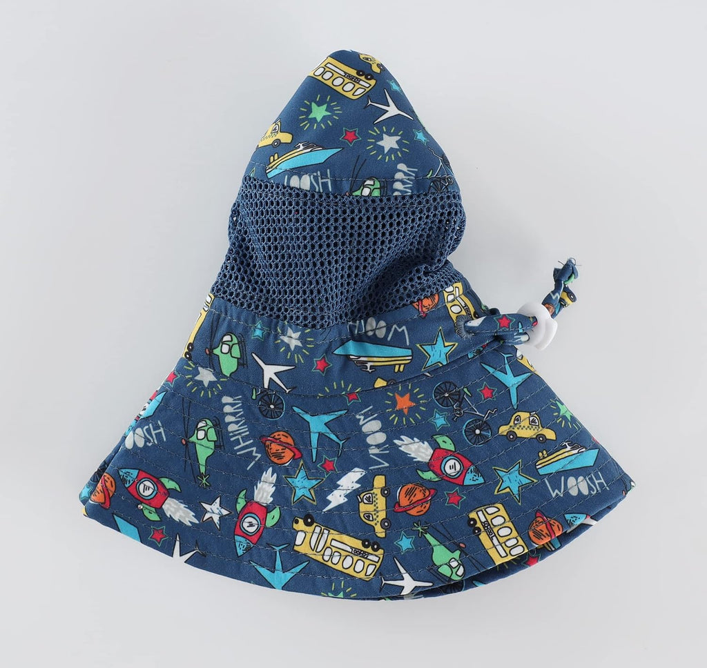UPF50+ Wide Brim Sun Hat Boys Girls Sun Protection Hat Zoo Beach Swim Safari Bucket Hat for Baby Toddler Kid