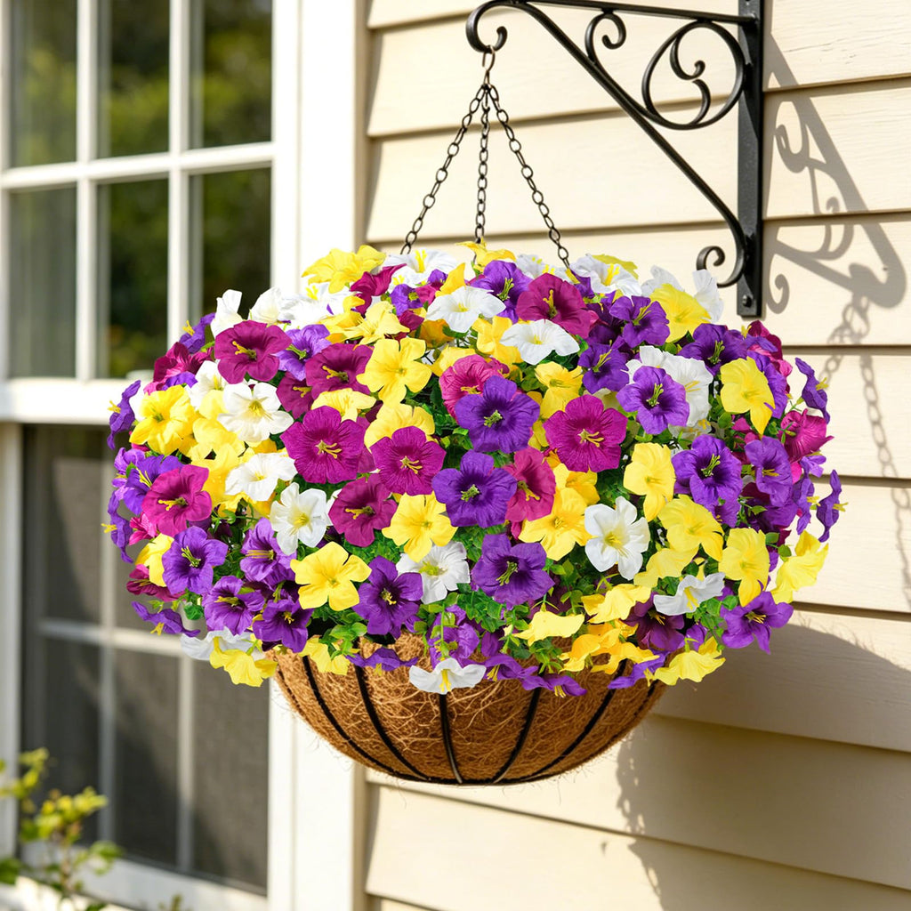 20 Bundles Artificial Fake Fall Flowers for Outdoors, UV Resistant