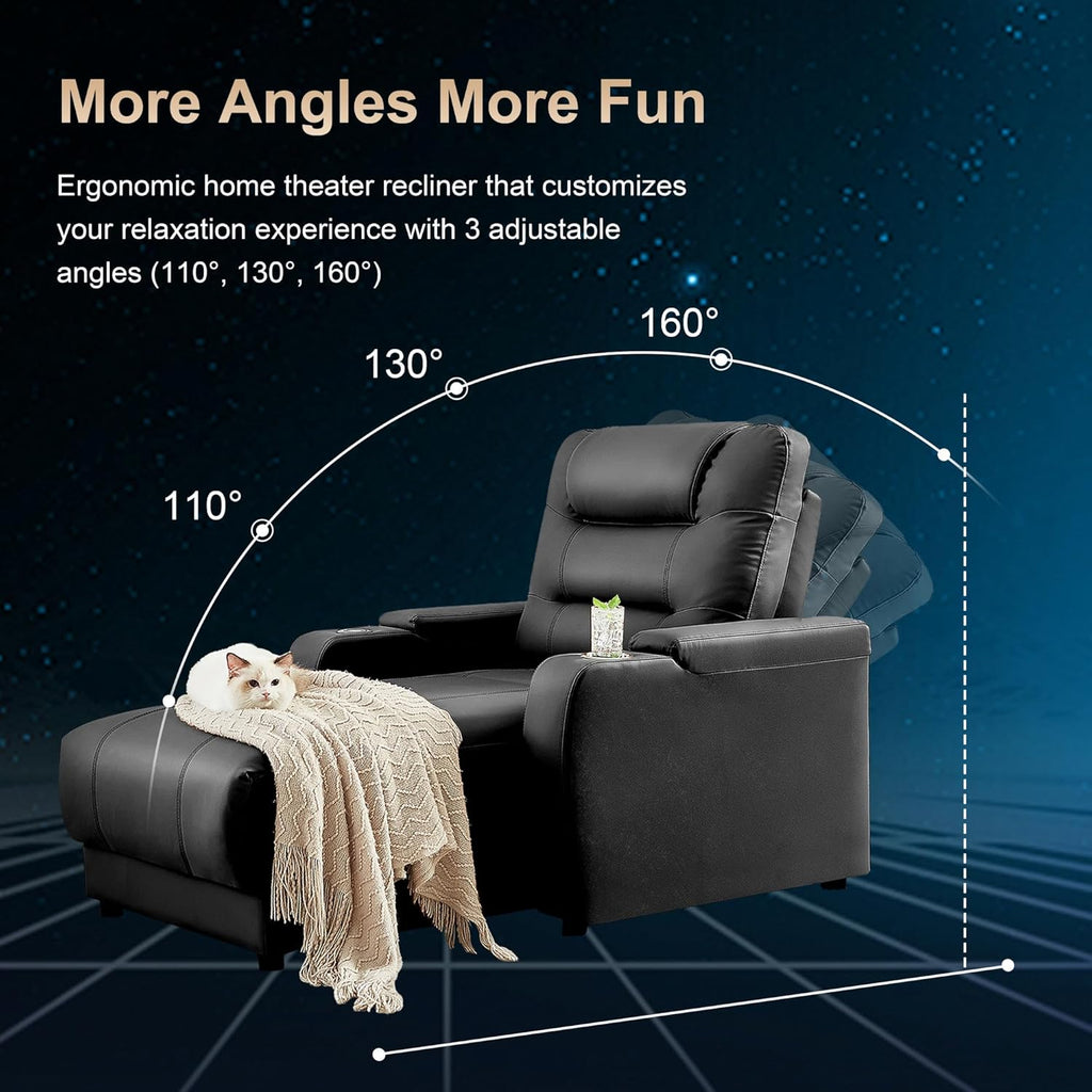 Home Theater Seating Oversized Loveseat Recliner Chair Ultra-Comfortable Reclining Chair Power Recliners Chairs with