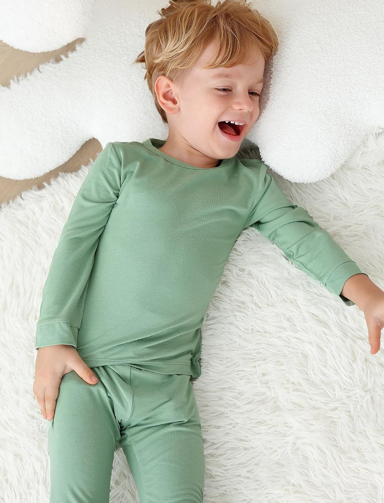 Bamboo Viscose Toddler Boys Striped Pajamas 2/4 Pcs