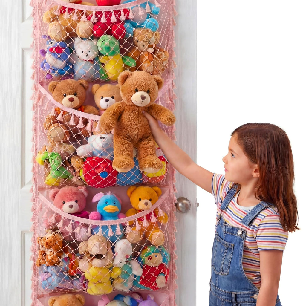 Cotton Over The Door Stuffed Animal Storage