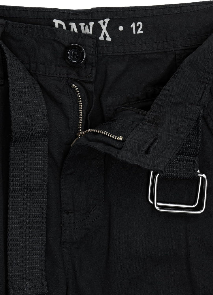 Boys Cargo Shorts | 100% Cotton Belted Twill Cargo Shorts for Kids, Teen & Youth