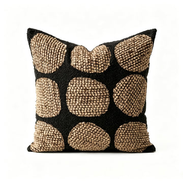 3D Textured Throw Pillow Cover, Wabi Sabi, Pure Shadow, 18x18