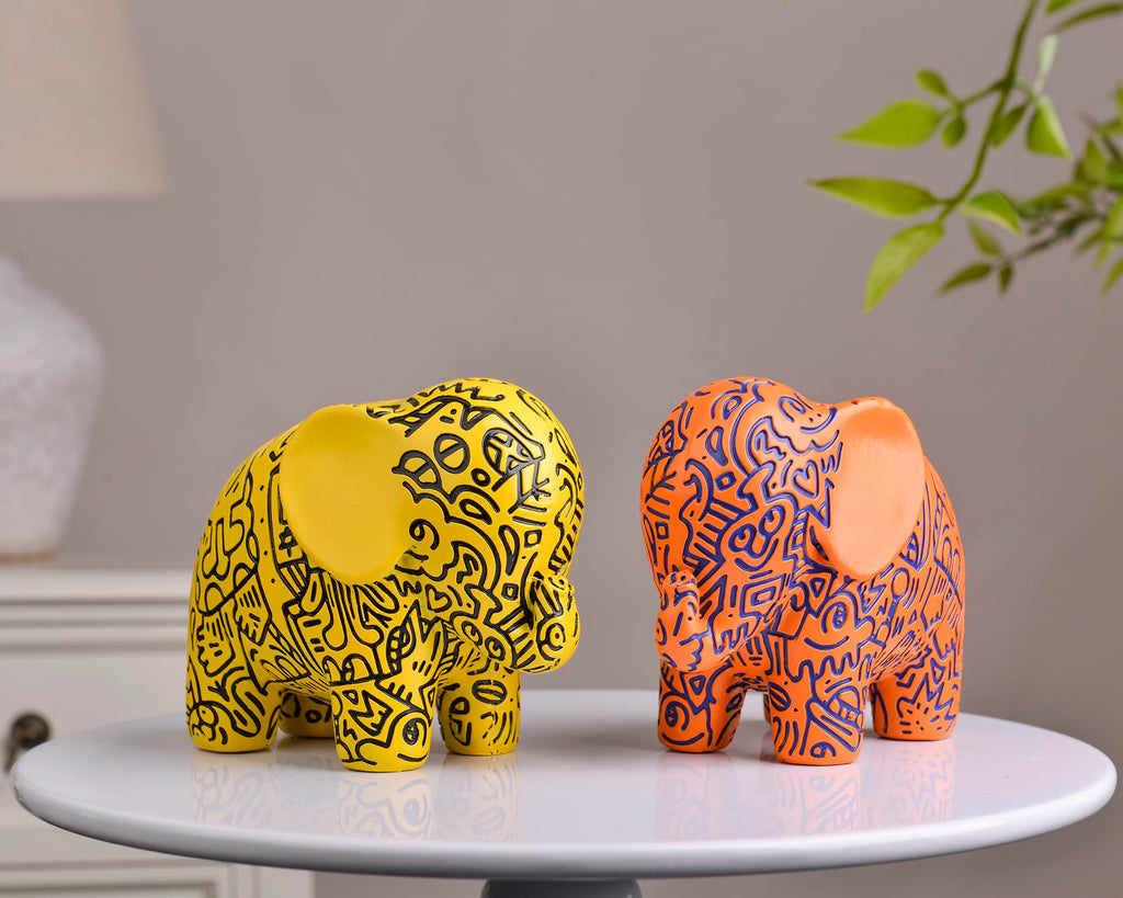 Small Elephant Statue, Elephant Gifts for Women, Good Luck Elephant Decor