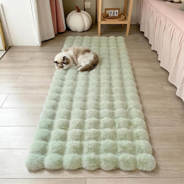 Faux Rabbit Fur Rug Fuzzy Carpet 23.6"×63"