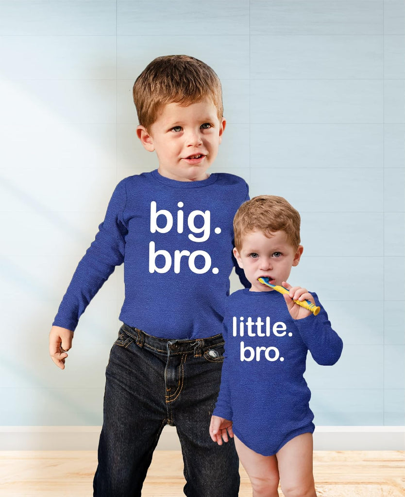 Big bro Little bro Outfits Big Brother Little Brother Sibling Boys Matching Gifts Baby Set