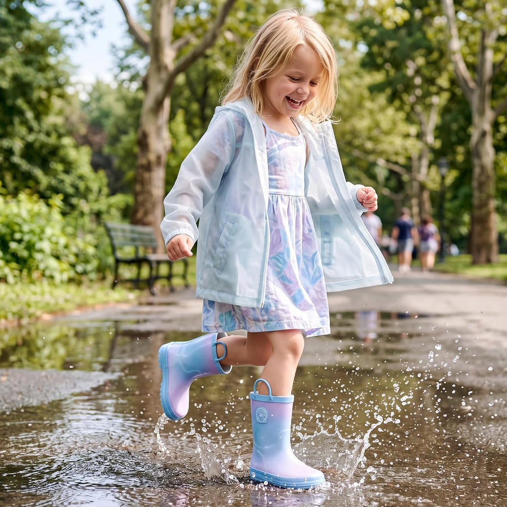 Kids Rain Boots for Boys Girls Outdoor Play and Rainy Days