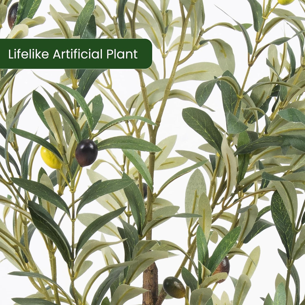 Artificial Fake Olive Tree 6FT 1Pack Faux Olive Tree Decor