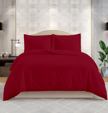 King Size 1200 Thread Count Duvet Cover Set - 100% Egyptian Cotton, Ultra-Soft & Sateen - All Season Comforter Cover