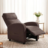 Recliner Chair PU Leather Recliner Sofa No Massage, Home Theater Seating with Lumbar Support