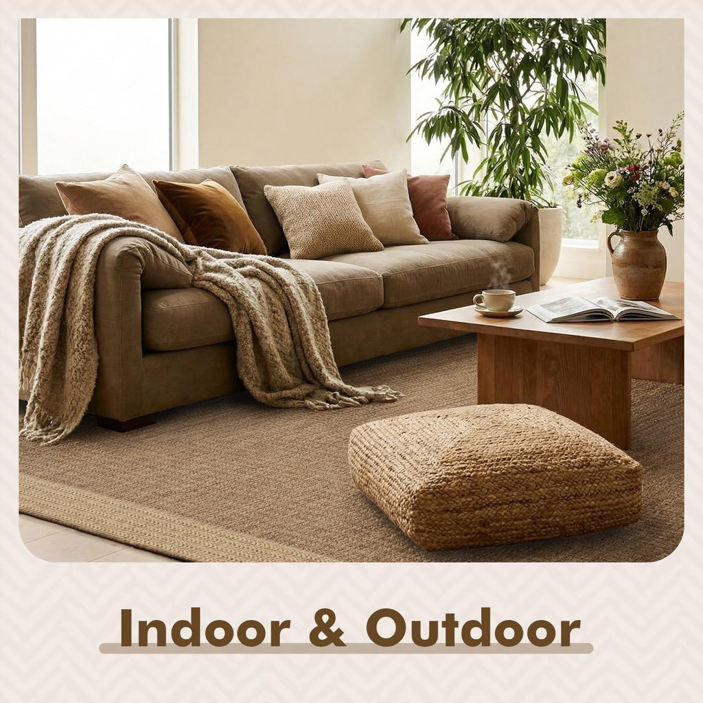 Outdoor Rug-Patio Rug Polypropylene Indoor Outdoor Rugs Outdoor Carpet Deck Balcony Porch, Textured Weave