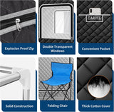 GarveeHome Sauna Box,Portable Sauna for Home with 4L 1500W Steamer,Portable Steam Sauna Tent with 600D