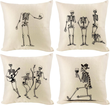 Halloween Throw Pillow Covers 18x18 inch - Set of 4