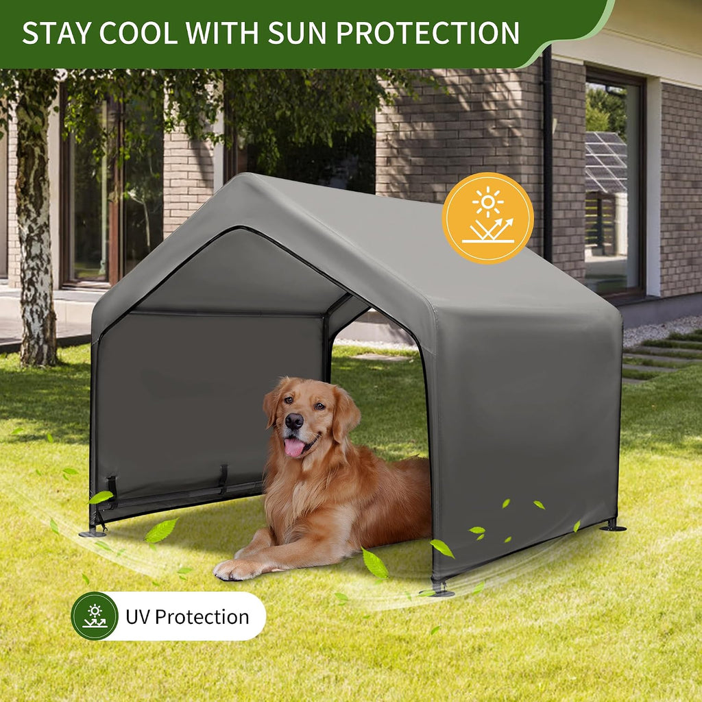 Extra Large Dog House Outside, Dog Tent Outdoor, Big Dog Shade Shelter Doghouse Canopy, Water Resistant Dog shelter