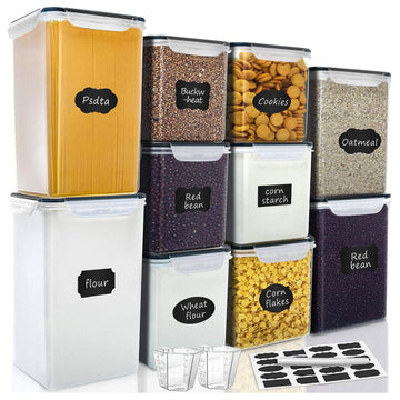 Large Tall Airtight Food Storage Containers, 10 PACK Containers Set